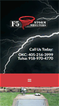 Mobile Screenshot of f5stormsheltersok.com